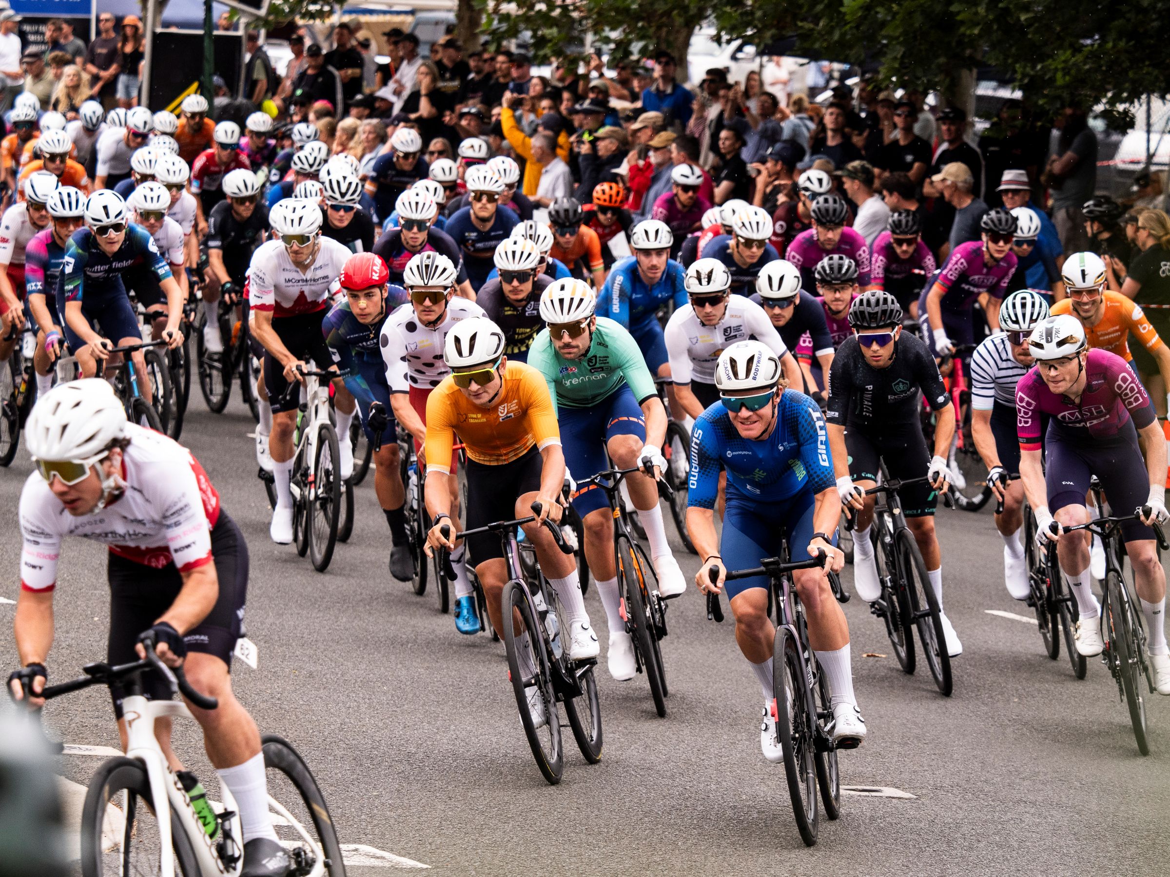 ProVelo Super League men's peloton rolls out in the Tour of Tasmania with Conor Leahy as the PSL series leader